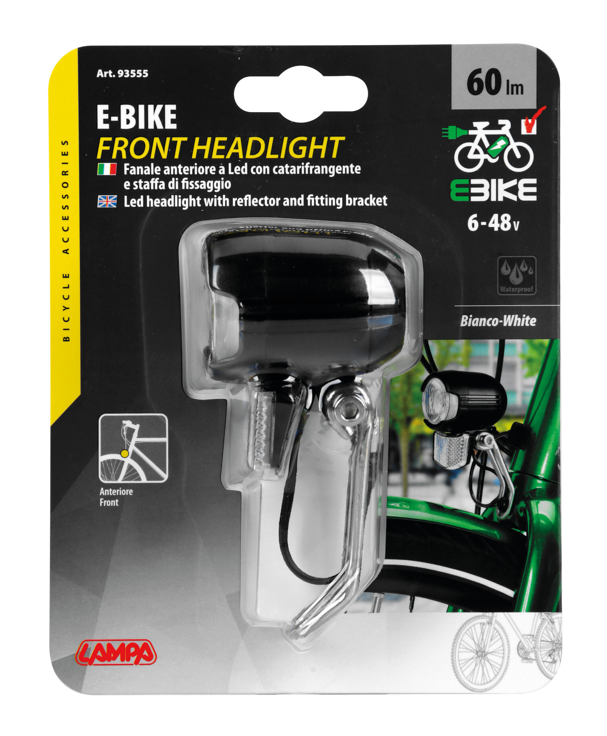 E-Bike, fanale anteriore a Led per biciclette elettriche - 6/48V - immagine 3