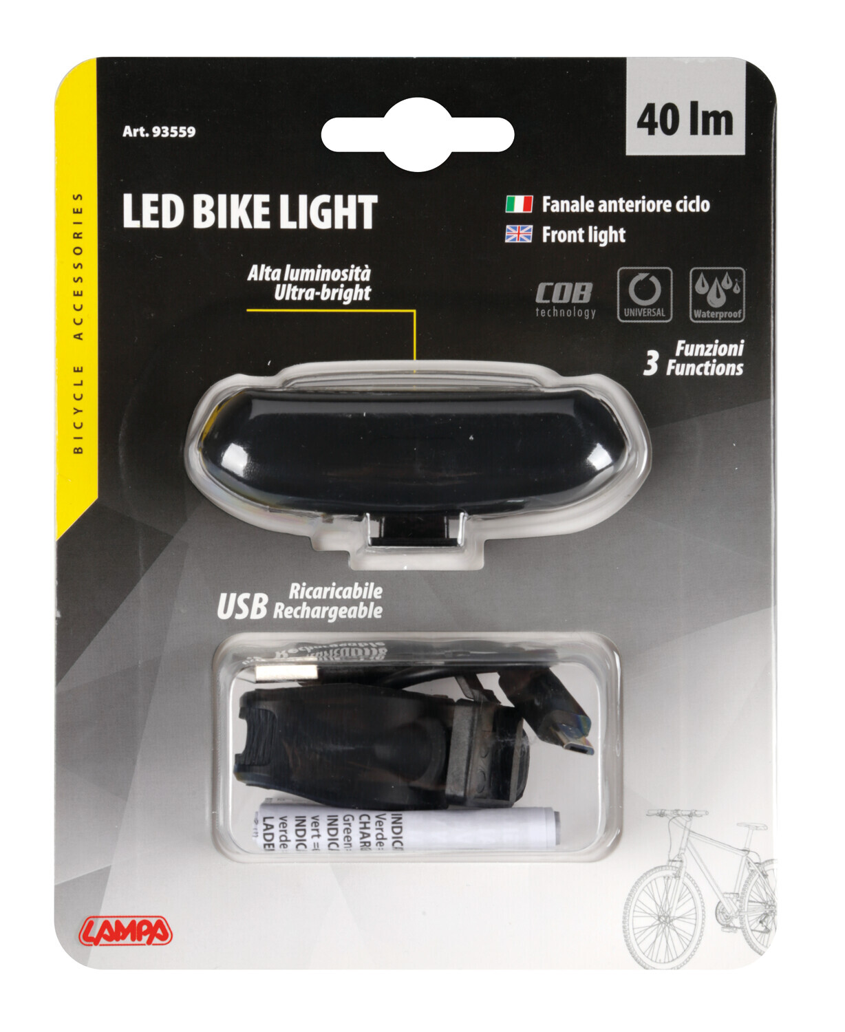 Led light, fanale anteriore a 3 funzioni - immagine 5