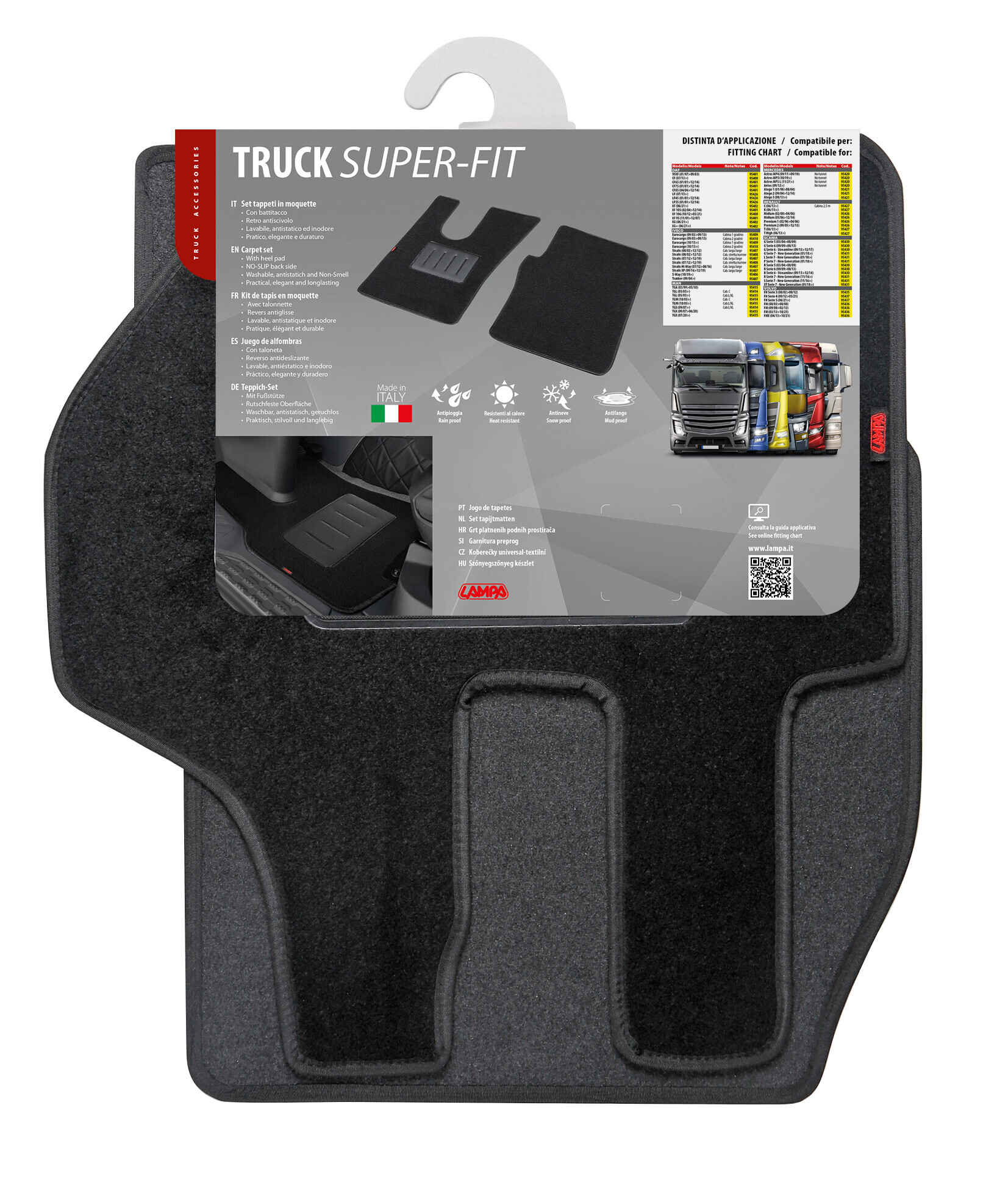 Tappeti su misura in moquette - compatibile per Volvo FH Serie 3 (08/02>08/12) - immagine 3
