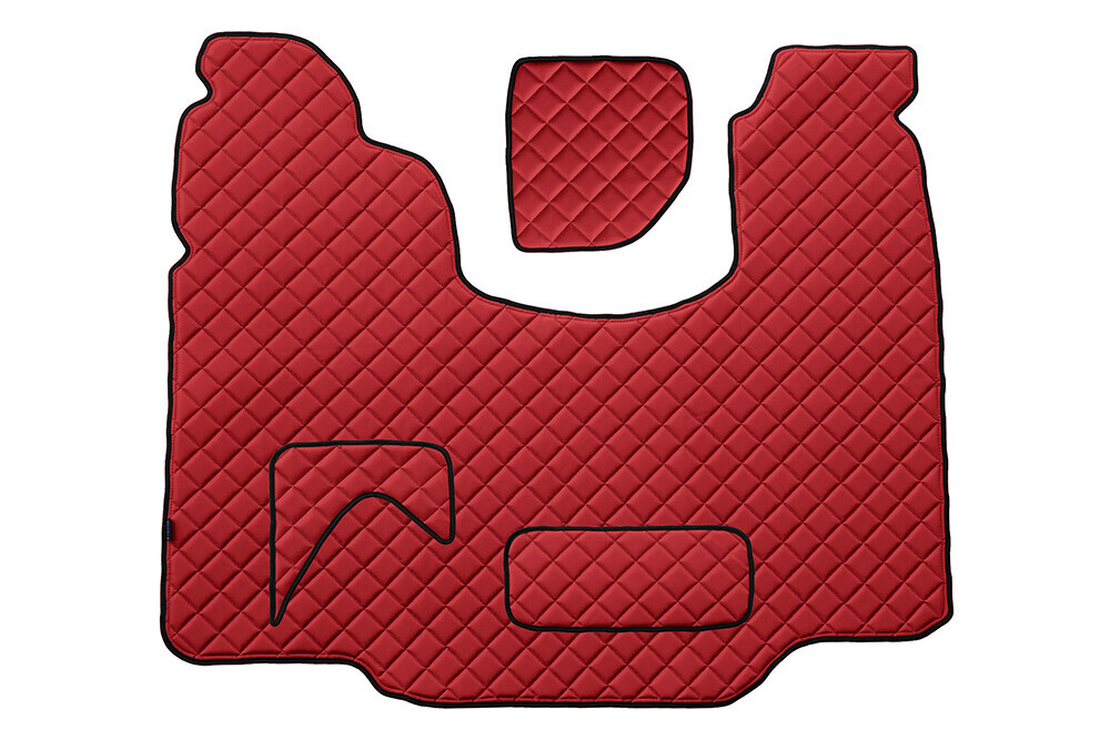 Tappeto centrale in Skeentex - Rosso - compatibile per Scania G Serie 5 (03/04>08/09) automatico - Scania G Serie 6 (09/09>08/13) automatico - Scania G Serie 6 - Streamline (09/13>12/17) automatico