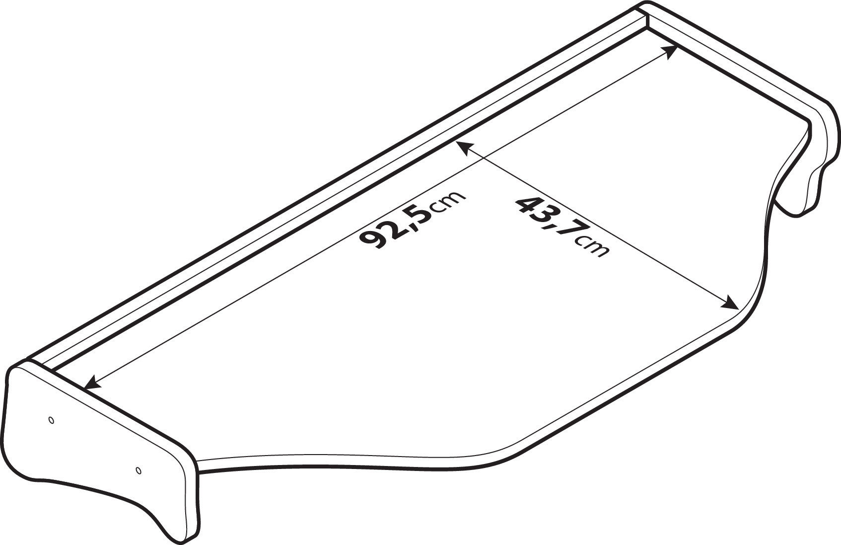 Tavolino per cruscotto - Centrale - compatibile per Daf XF 95 (11/01>12/07) - immagine 5