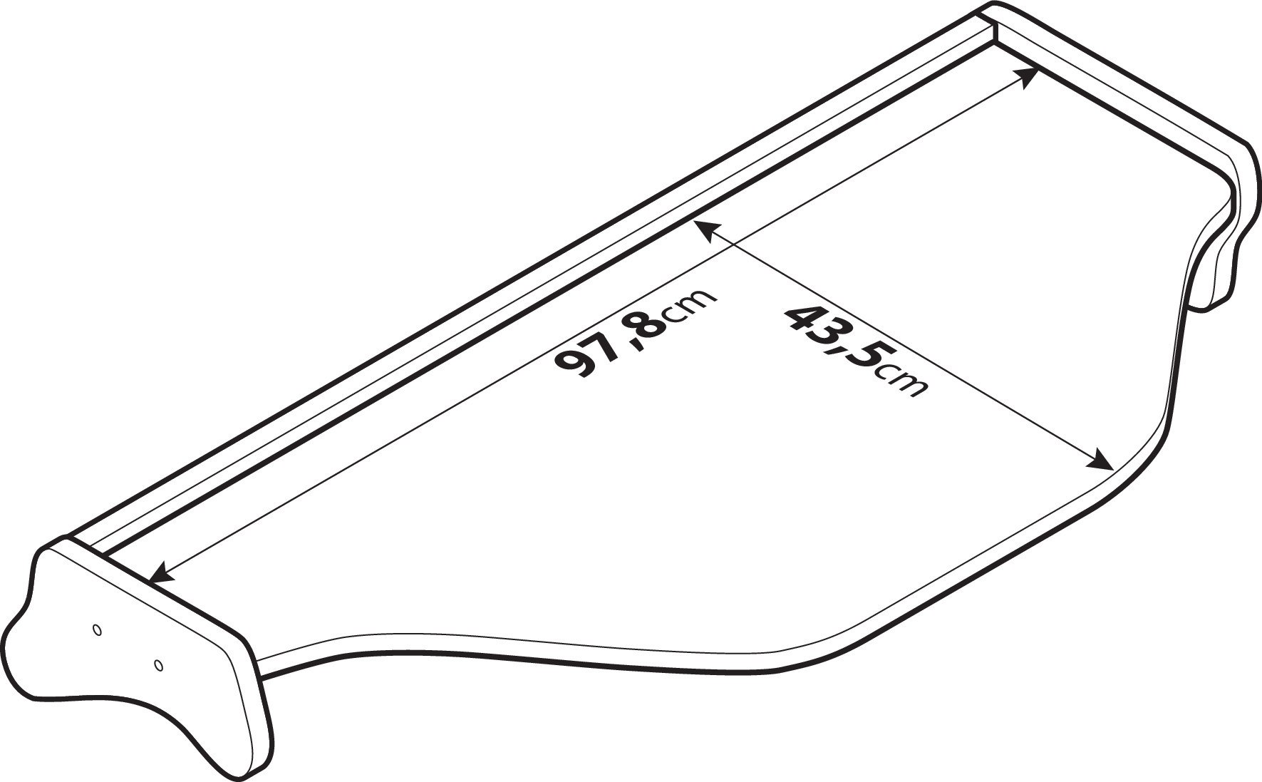 Tavolino per cruscotto - Centrale - compatibile per Daf XF 105 (02/04>12/14) - immagine 5