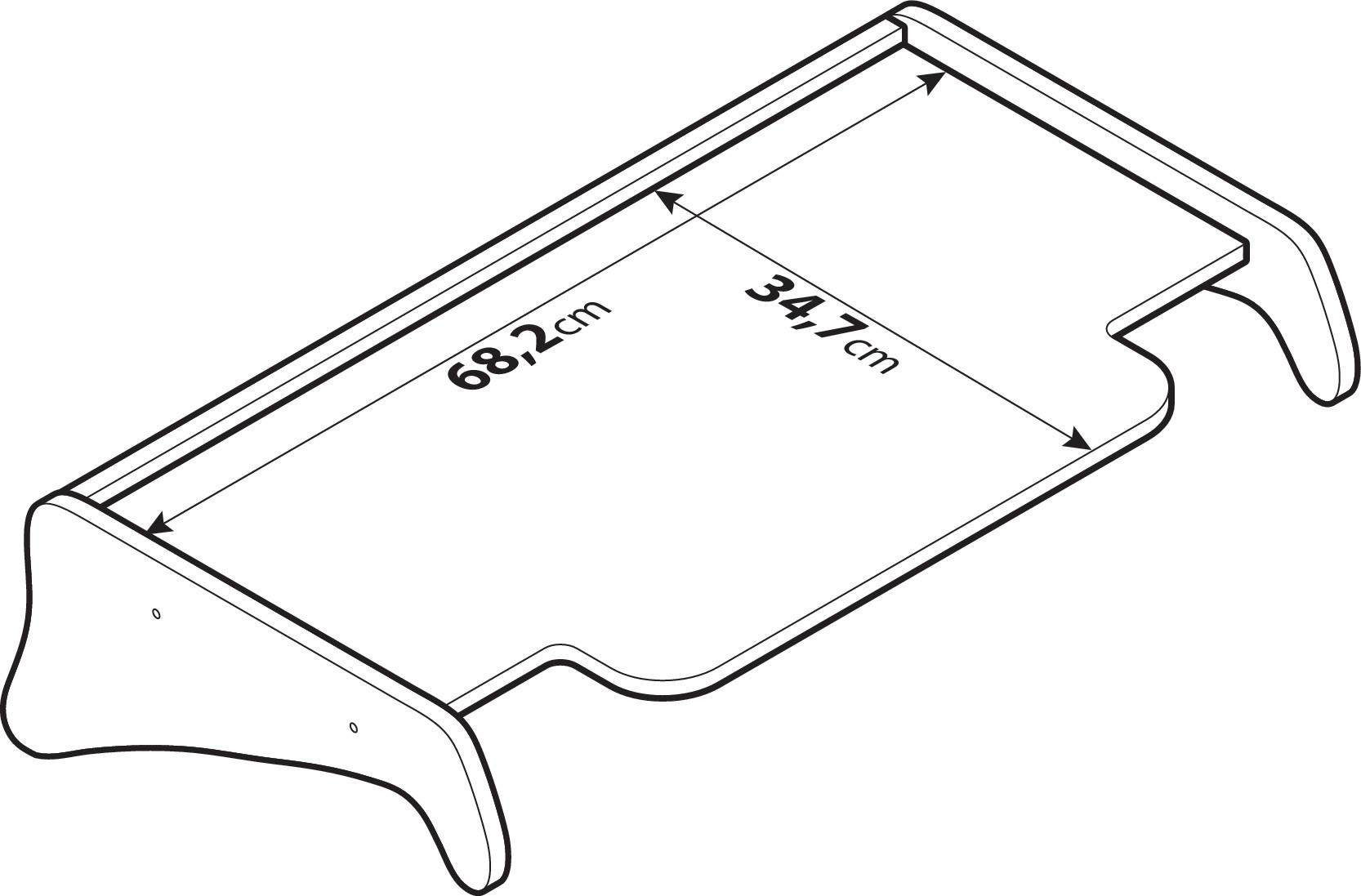 Tavolino per cruscotto - Centrale - compatibile per Man TGA (03/99>05/10) cabina XXL - immagine 3