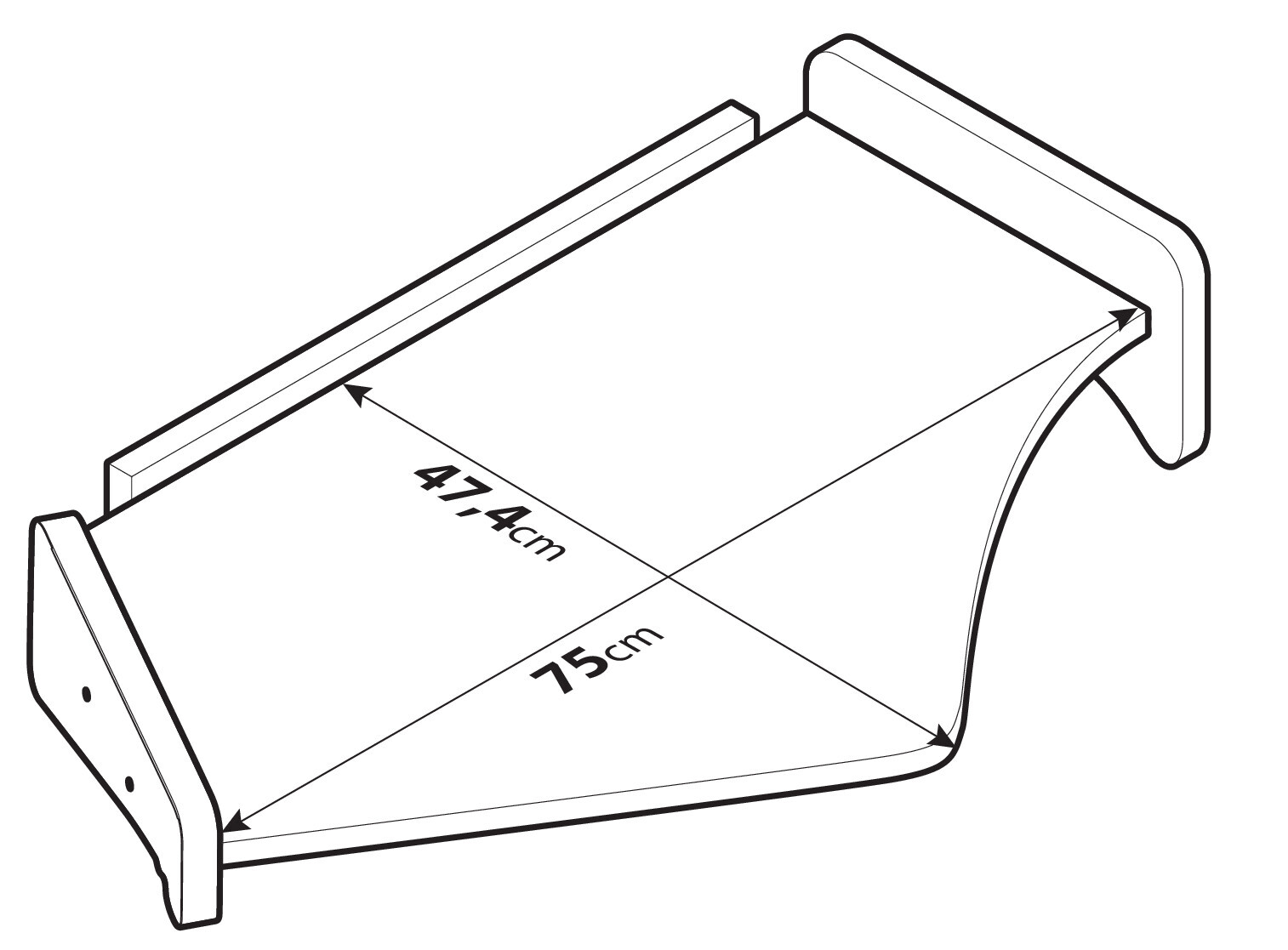Tavolino per cruscotto - Centrale - compatibile per Ford F-Max (10/18>) - immagine 5