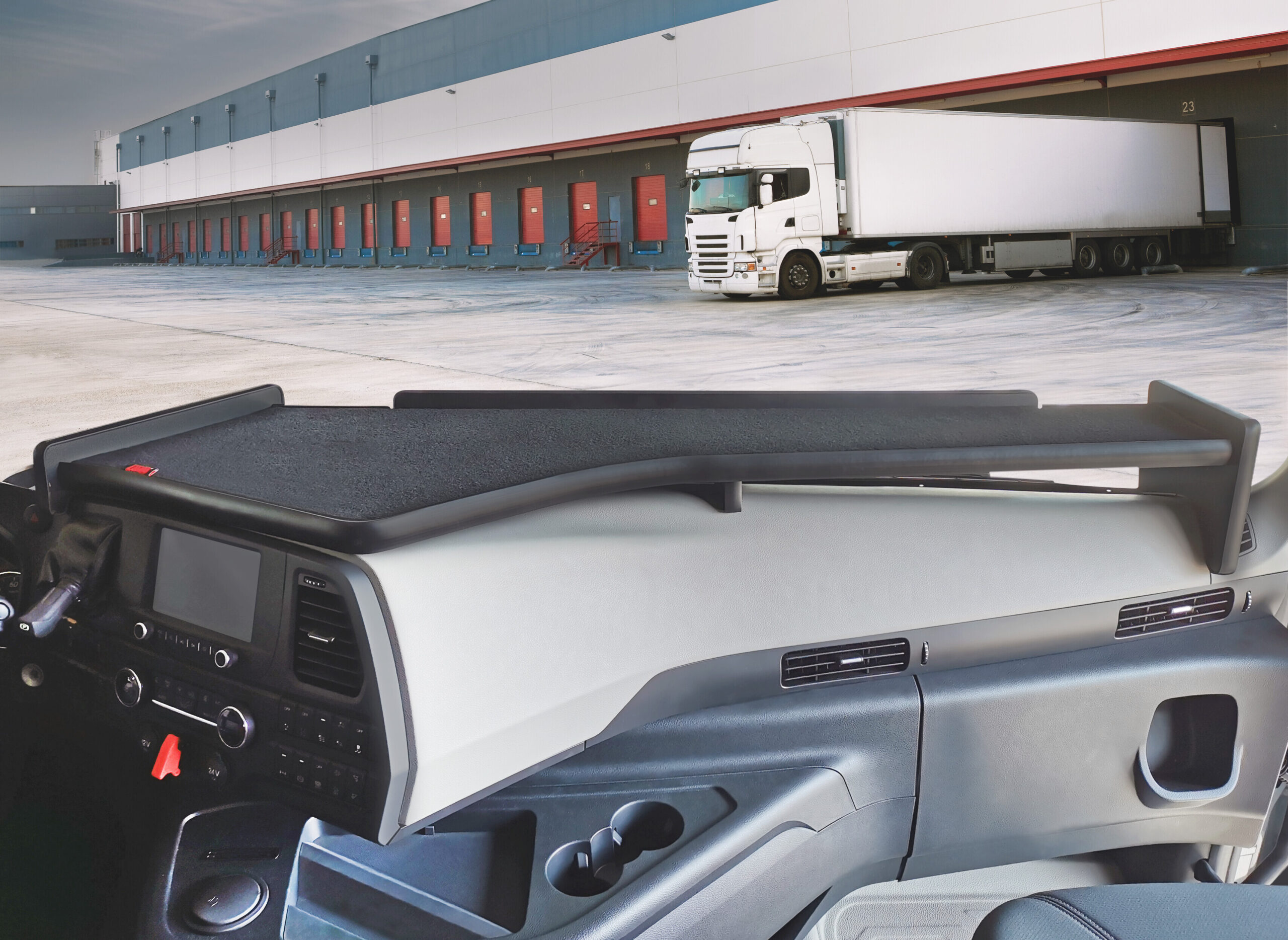 Tavolino per cruscotto - Centrale + Passeggero - compatibile per Ford F-Max (10/18>) - immagine 3
