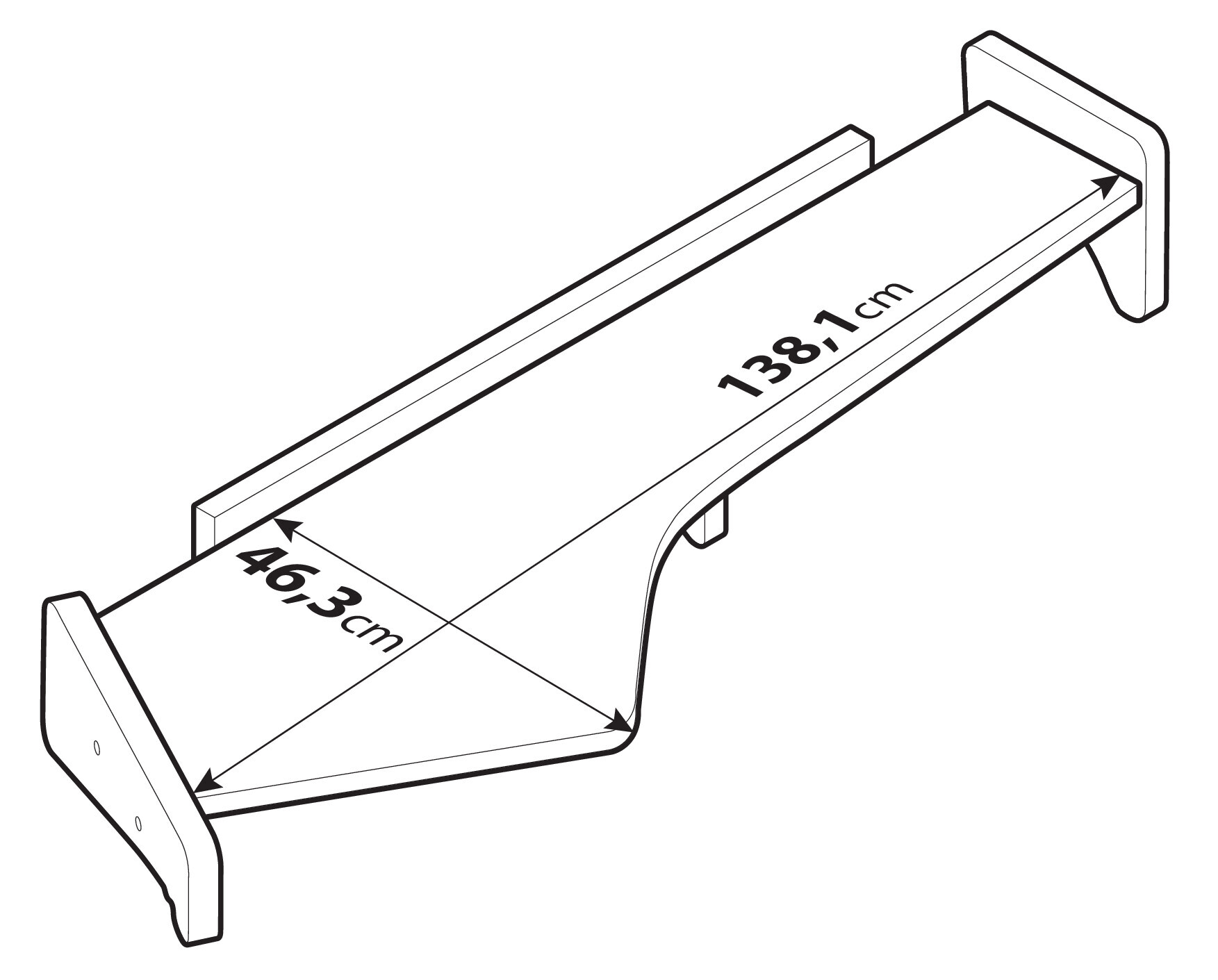 Tavolino per cruscotto - Centrale + Passeggero - compatibile per Ford F-Max (10/18>) - immagine 4