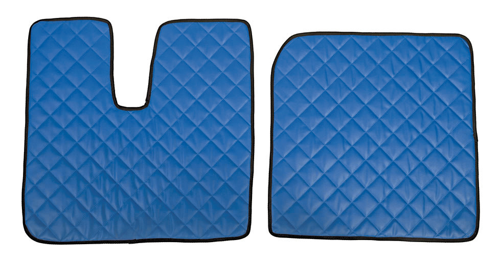 Coppia tappeti in Skeentex - Blu - compatibile per Man TGX (09/07>12/16)