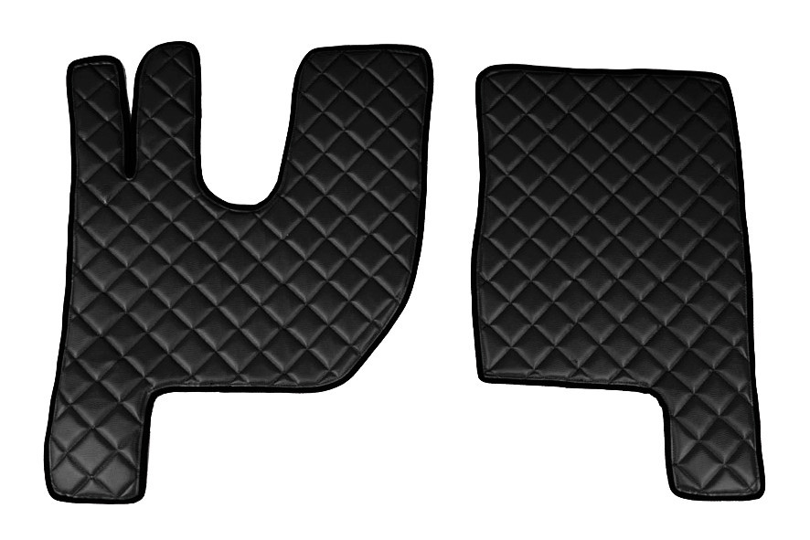 Coppia tappeti in Skeentex - Nero - compatibile per Renault T (06/13>) tunnel