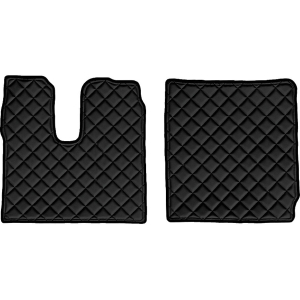 Coppia tappeti in Skeentex - Nero - compatibile per Man TGX (01/17>)
