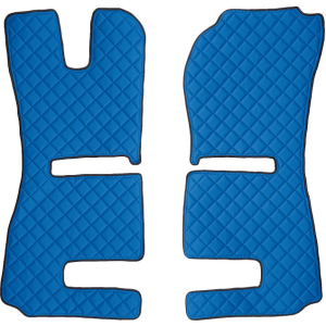 Coppia tappeti in Skeentex - Blu - compatibile per Scania R Serie 6 - Streamline (09/13>12/17) sedili Recaro, sedile pass. pneumatico