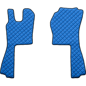 Coppia tappeti in Skeentex - Blu - compatibile per Scania G Serie 5 (03/04>08/09) - Scania G Serie 6 (09/09>08/13) - Scania G Serie 6 - Streamline (09/13>12/17)