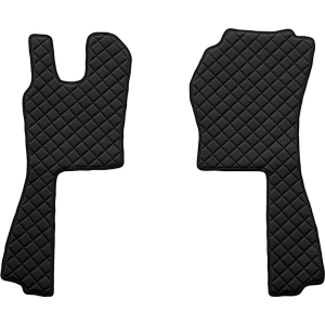 Coppia tappeti in Skeentex - Nero - compatibile per Scania G Serie 5 (03/04>08/09) - Scania G Serie 6 (09/09>08/13) - Scania G Serie 6 - Streamline (09/13>12/17)