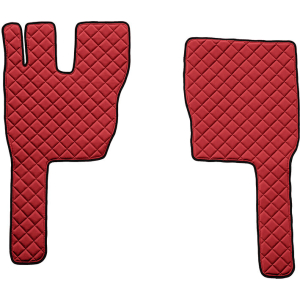 Coppia tappeti in Skeentex - Rosso - compatibile per Volvo FM (03/13>10/21)