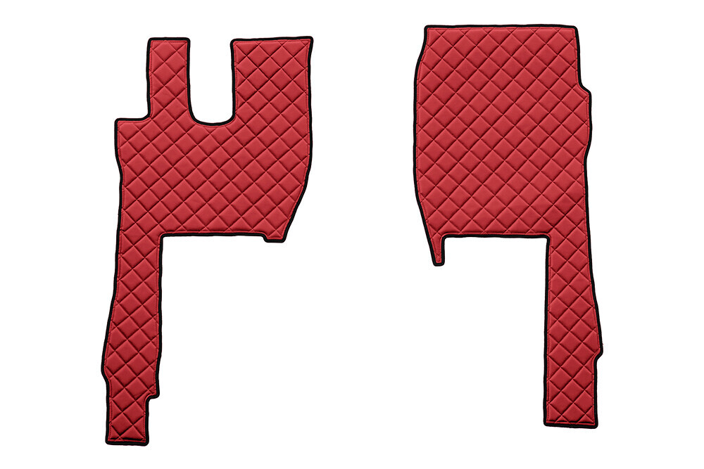 Coppia tappeti in Skeentex - Rosso - compatibile per Ford F-Max (10/18>)