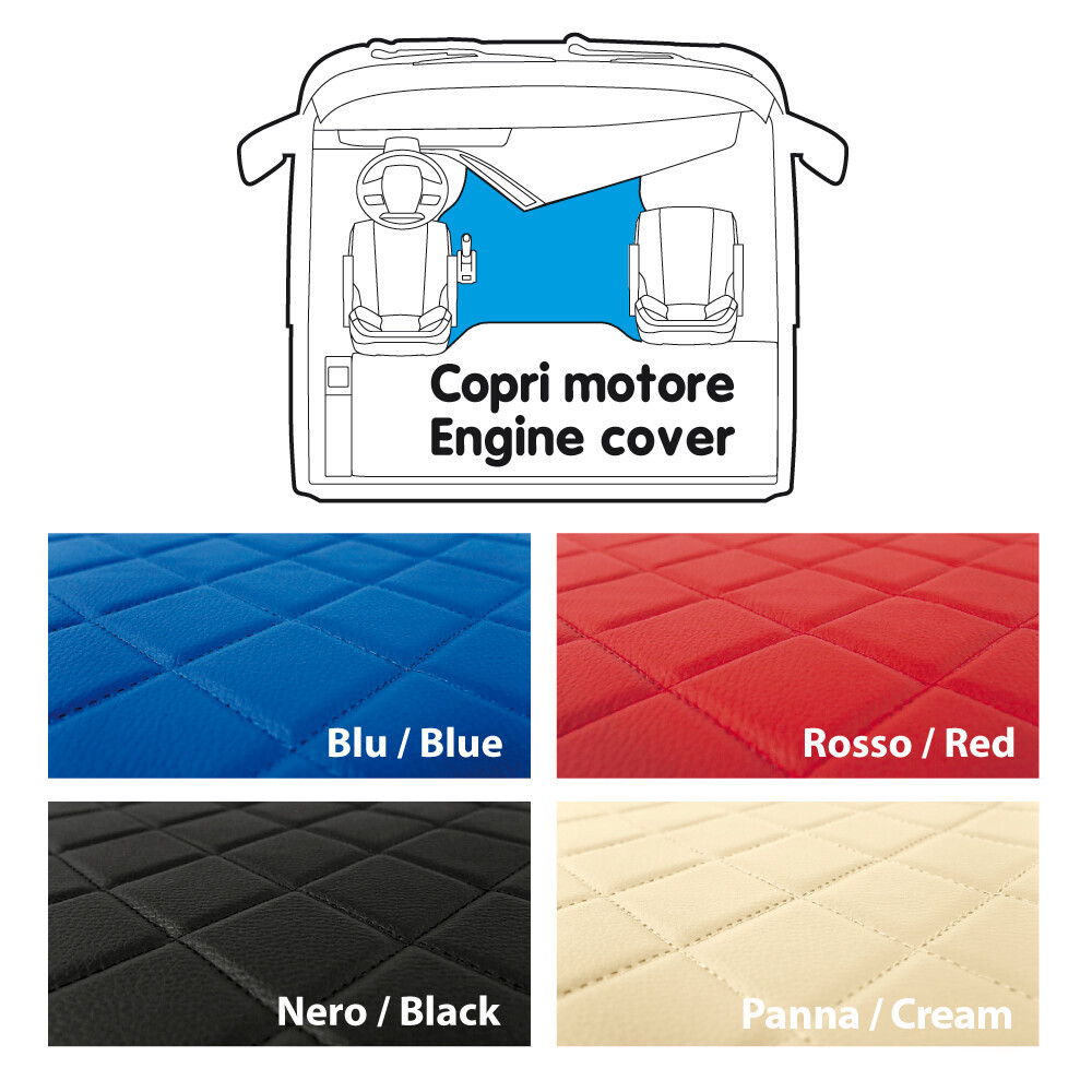 Tappeto centrale in Skeentex - Blu - compatibile per Daf XF 95 (11/01>12/07) manuale - immagine 2
