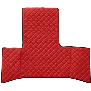 Tappeto centrale in Skeentex - Rosso - compatibile per Man TGL (09/12>10/21) cabina L, LX - Man TGM (09/12>10/21) cabina L, LX - Man TGS (09/14>10/21) cabina L, LX - Man TGM (11/21>) cabina L, LX - Man TGS (11/21>) cabina L, LX - Man TGL (11/21>) cabina L, LX
