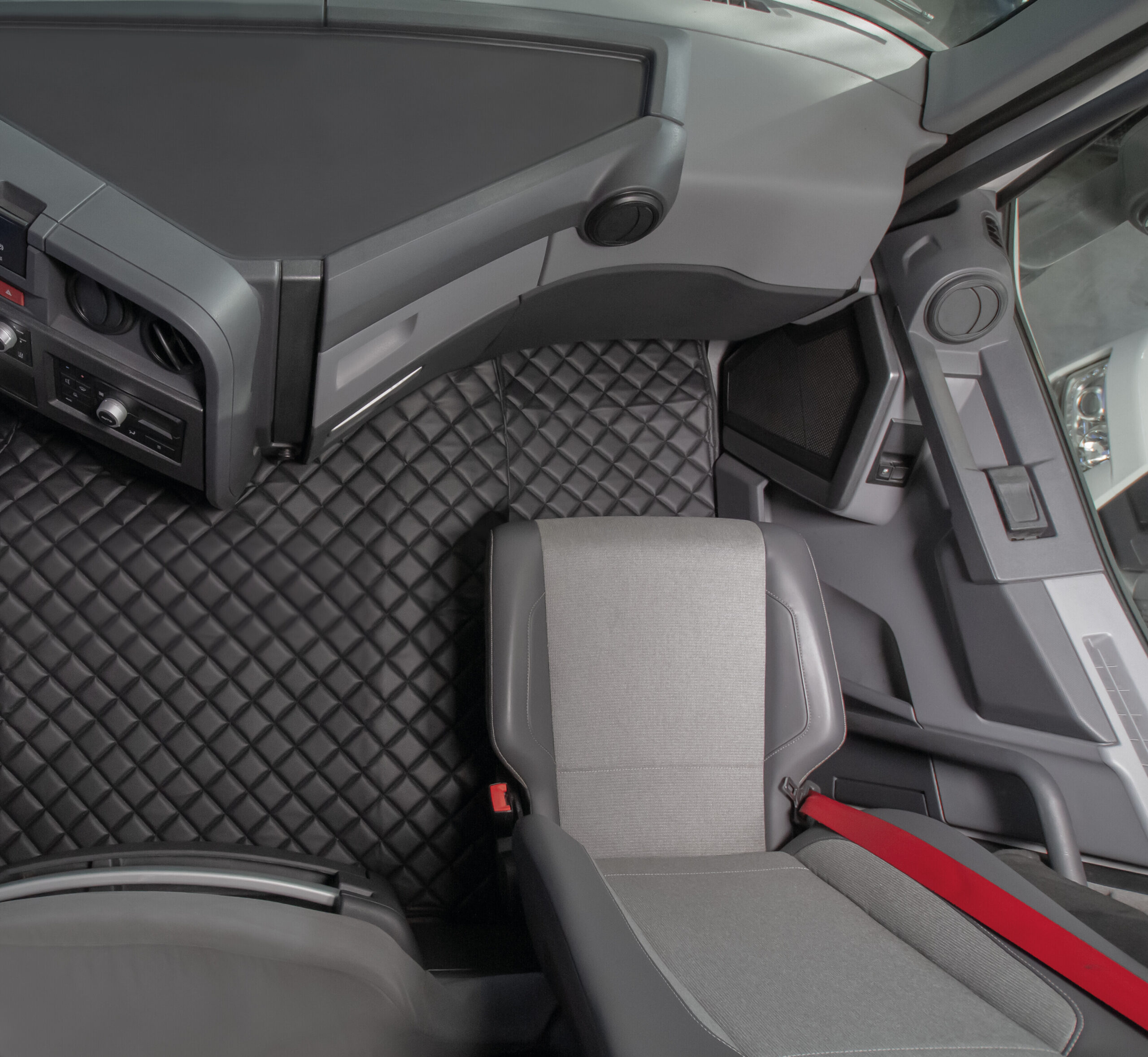 Tappeto unico in Skeentex - Nero - compatibile per Renault T (06/13>) no tunnel - immagine 2