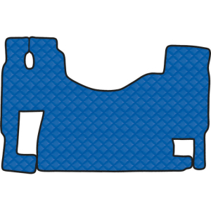 Tappeto unico in Skeentex - Blu - compatibile per Mercedes Actros MP2 (04/03>12/08) no tunnel, sedile fisso - Mercedes Actros MP3 (06/08>12/13) no tunnel, sedile fisso