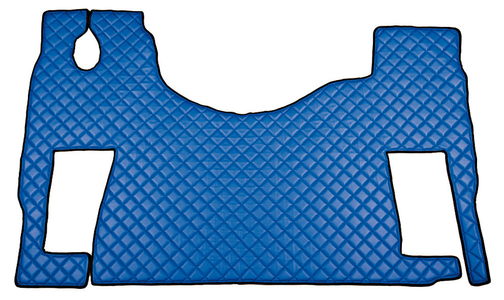 Tappeto unico in Skeentex - Blu - compatibile per Mercedes Actros MP2 (04/03>12/08) no tunnel, sedile rotante - Mercedes Actros MP3 (06/08>12/13) no tunnel, sedile rotante