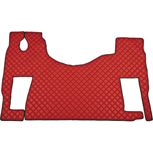 Tappeto unico in Skeentex - Rosso - compatibile per Mercedes Actros MP2 (04/03>12/08) no tunnel, sedile rotante - Mercedes Actros MP3 (06/08>12/13) no tunnel, sedile rotante