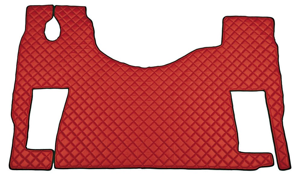Tappeto unico in Skeentex - Rosso - compatibile per Mercedes Actros MP2 (04/03>12/08) no tunnel, sedile rotante - Mercedes Actros MP3 (06/08>12/13) no tunnel, sedile rotante