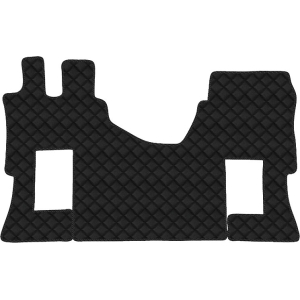 Tappeto unico in Skeentex - Nero - compatibile per Mercedes Actros MP4 (09/11>09/19) cabina larga, no tunnel, sedile pass. pneumatico - Mercedes Actros MP5 (10/19>) cabina larga, no tunnel, sedile pass. pneumatico - Mercedes Actros MP5 L (11/21>) cabina larga, no tunnel, sedile pass. pneumatico - Mercedes Actros L ProCabin (12/24>) cabina larga, no tunnel, sedile pass. pneumatico