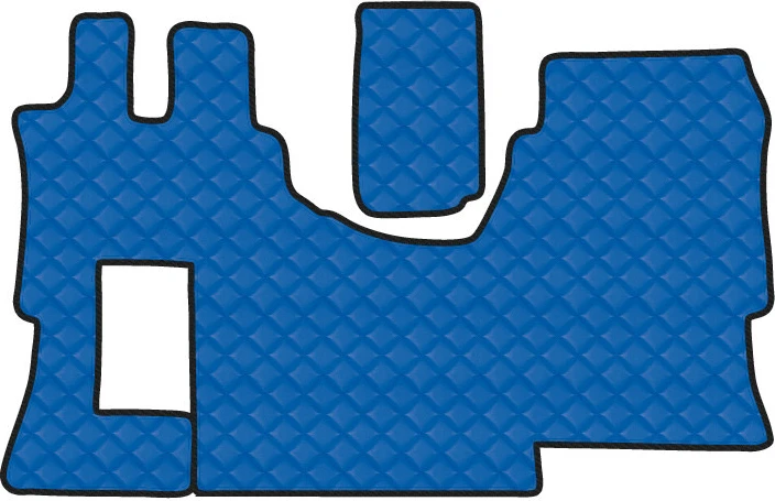 Tappeto unico in Skeentex - Blu - compatibile per Mercedes Actros MP4 (09/11>09/19) cabina larga, no tunnel, allestimento Star - Mercedes Actros MP5 (10/19>) cabina larga, no tunnel, allestimento Star - Mercedes Actros MP5 L (11/21>) cabina larga, no tunnel, allestimento Star