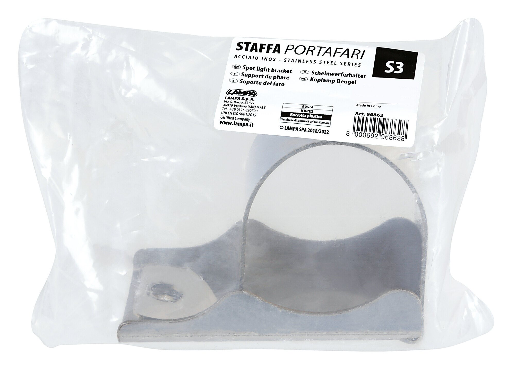 S3, staffa portafari in acciaio inox - immagine 7