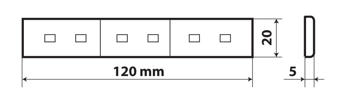 Bandiera Italia luminosa a 6 led, 24V - immagine 5