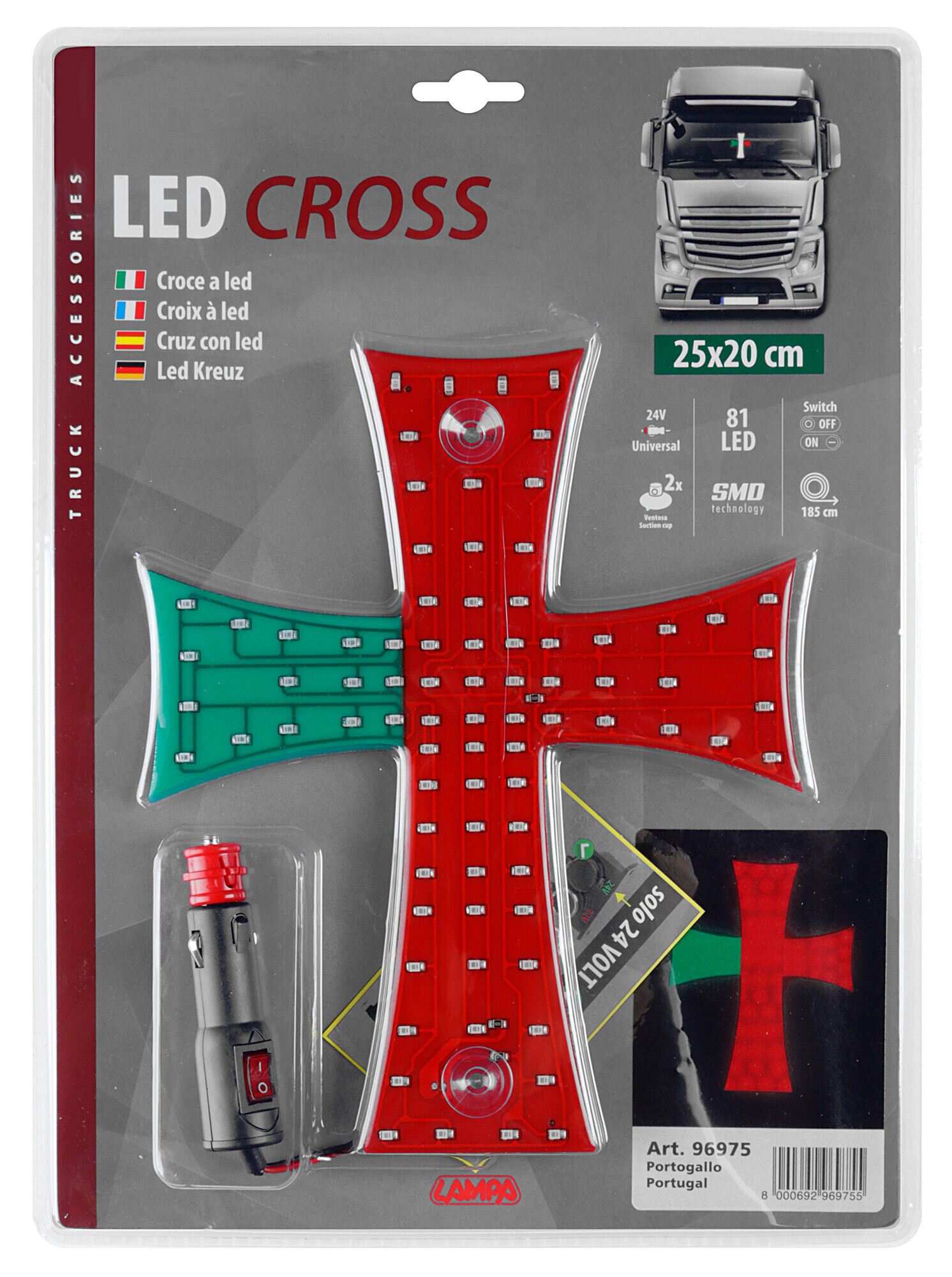 Croce a Led 24V - Portogallo - immagine 2