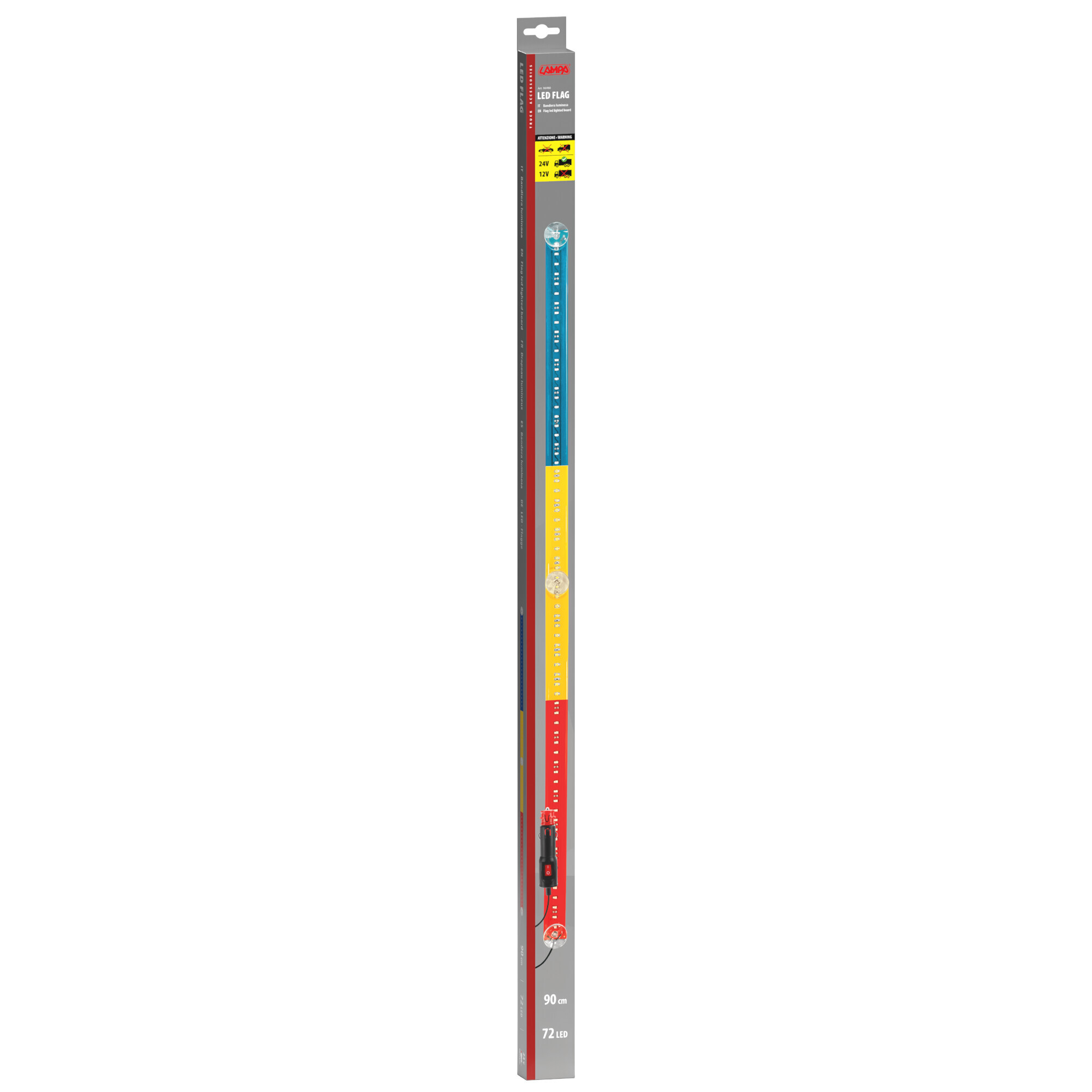 Bandiera luminosa 90 cm, 72 Led, 24V - Romania - immagine 2