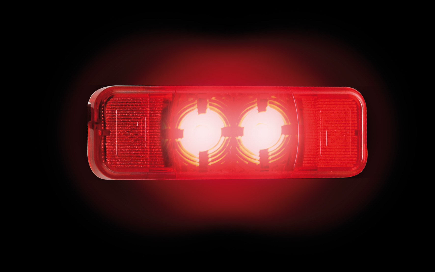 Luce ingombro - 2 Led - 24V - Rosso - immagine 2