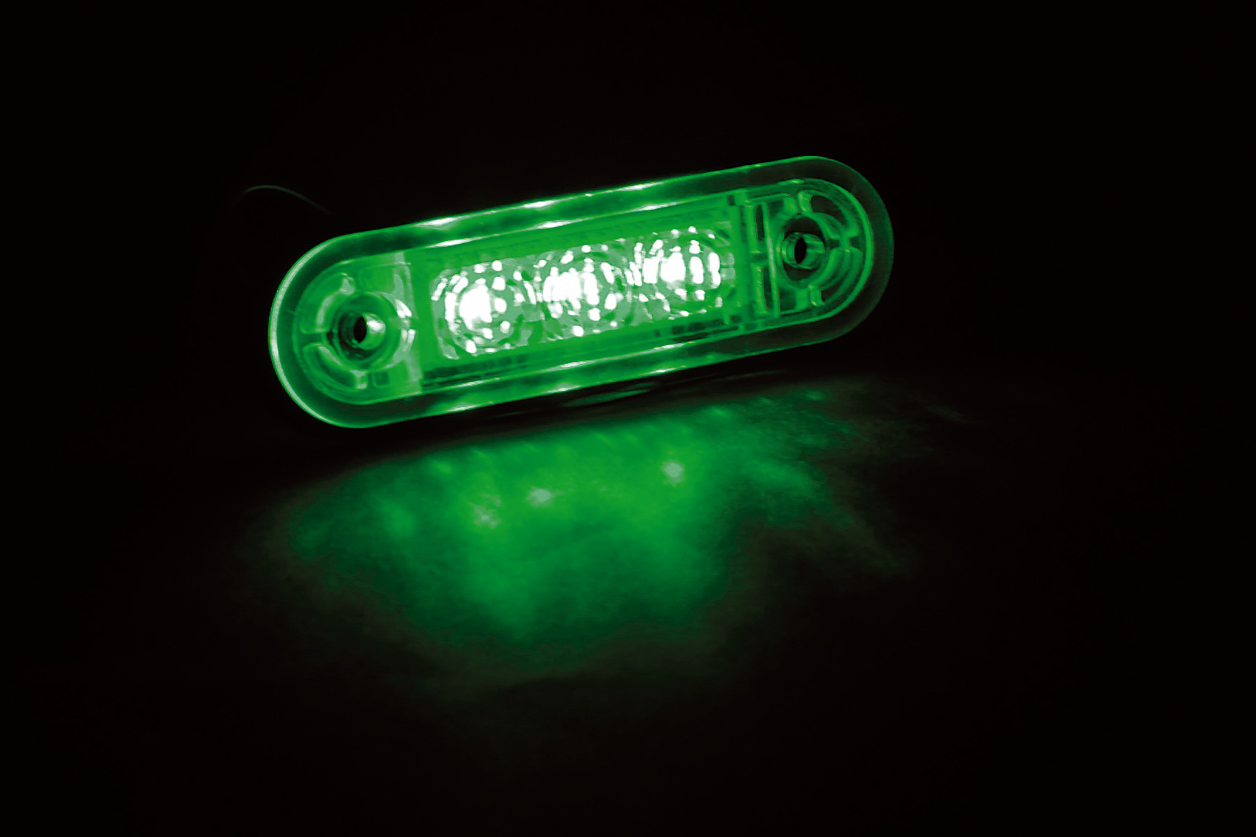 Luce decorativa - 3 Led - 12/24V - Verde - immagine 2