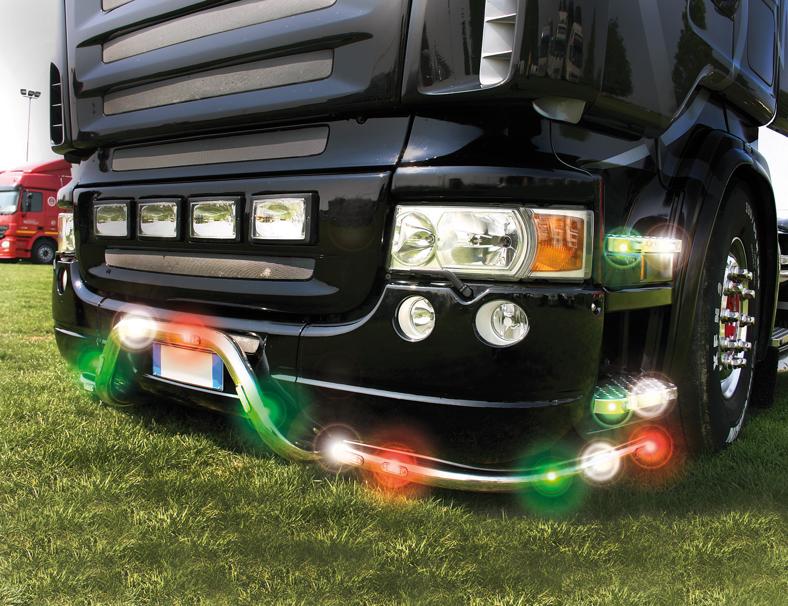 Luce decorativa - 3 Led - 12/24V - Verde - immagine 3