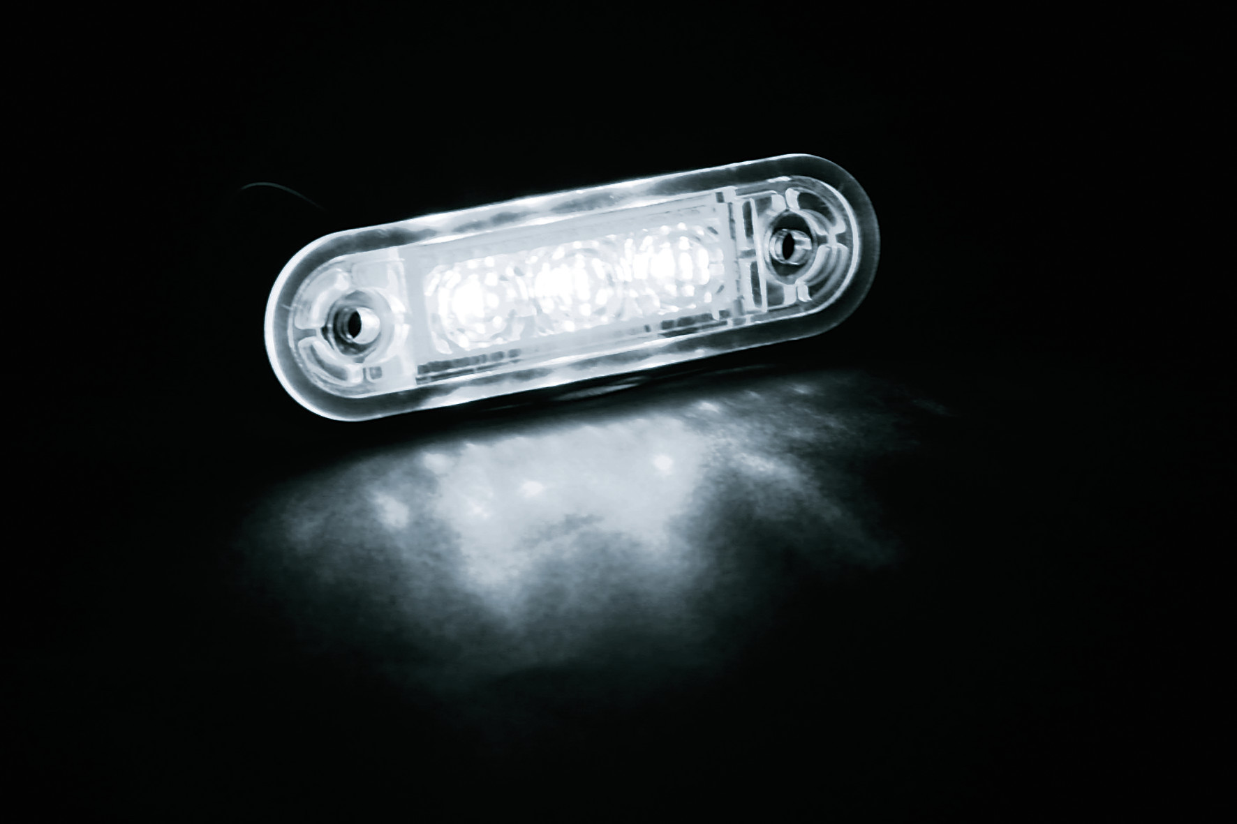 Luce ingombro - 3 Led - 12/24V - Bianco - immagine 2
