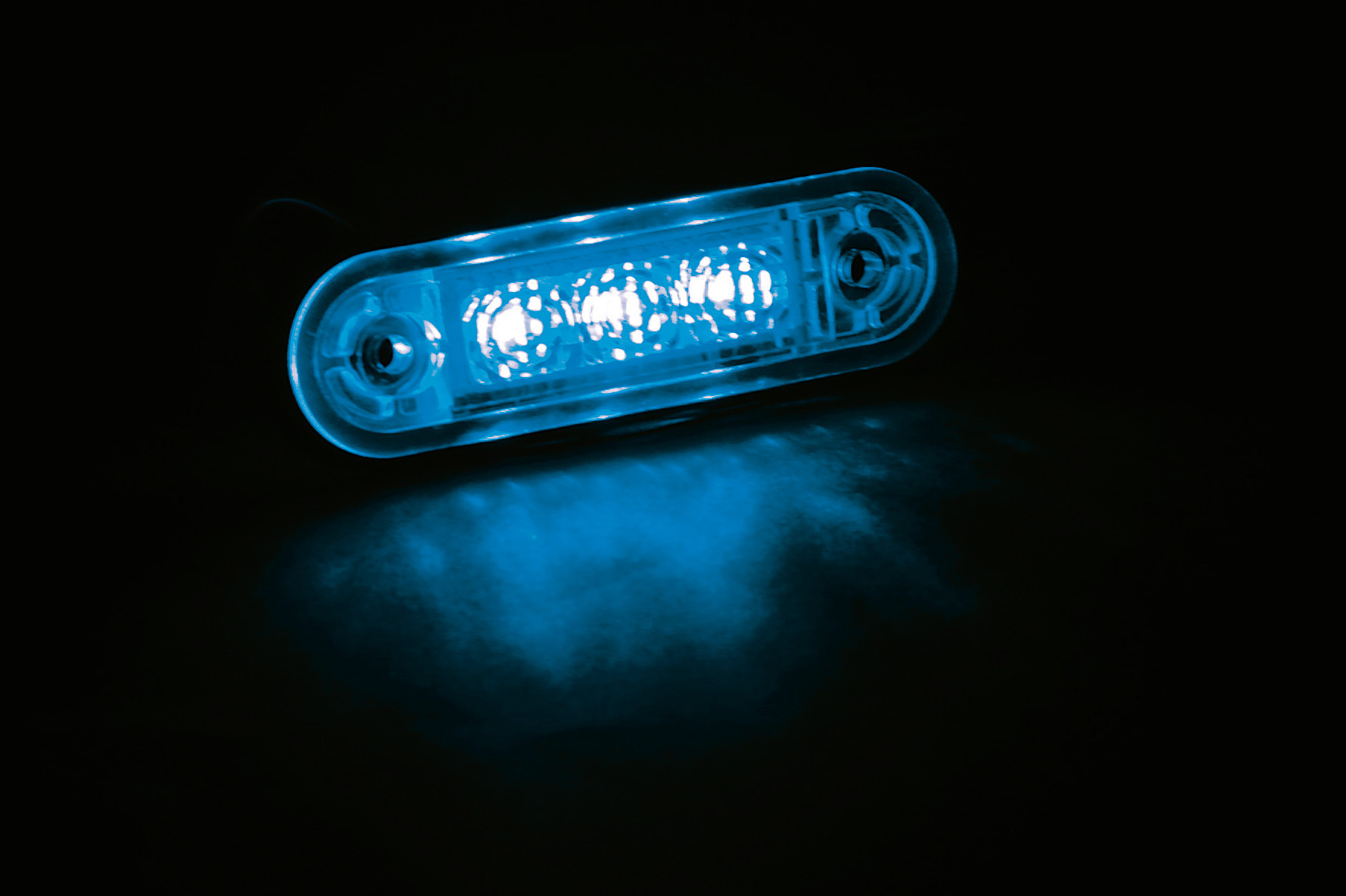 Luce decorativa - 3 Led - 12/24V - Blu - immagine 2