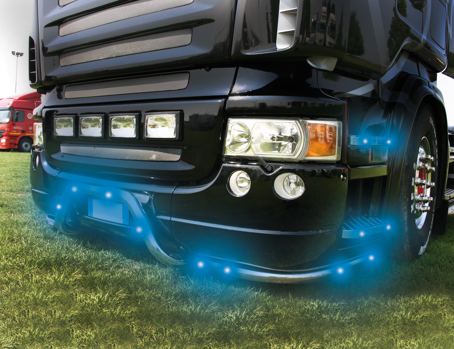 Luce decorativa - 3 Led - 12/24V - Blu - immagine 3