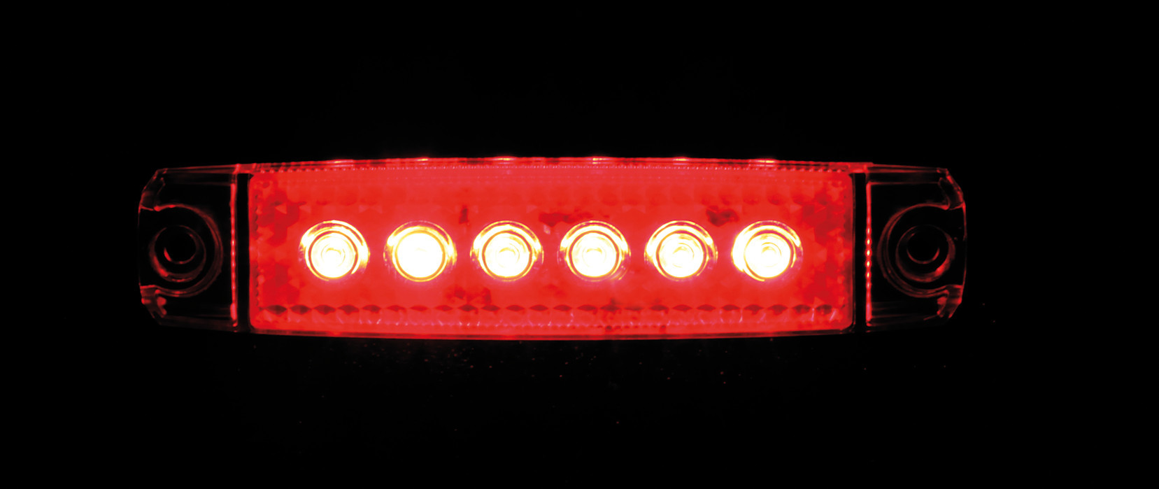 Luce ingombro - 6 Led - 12/24V - Rosso - immagine 2