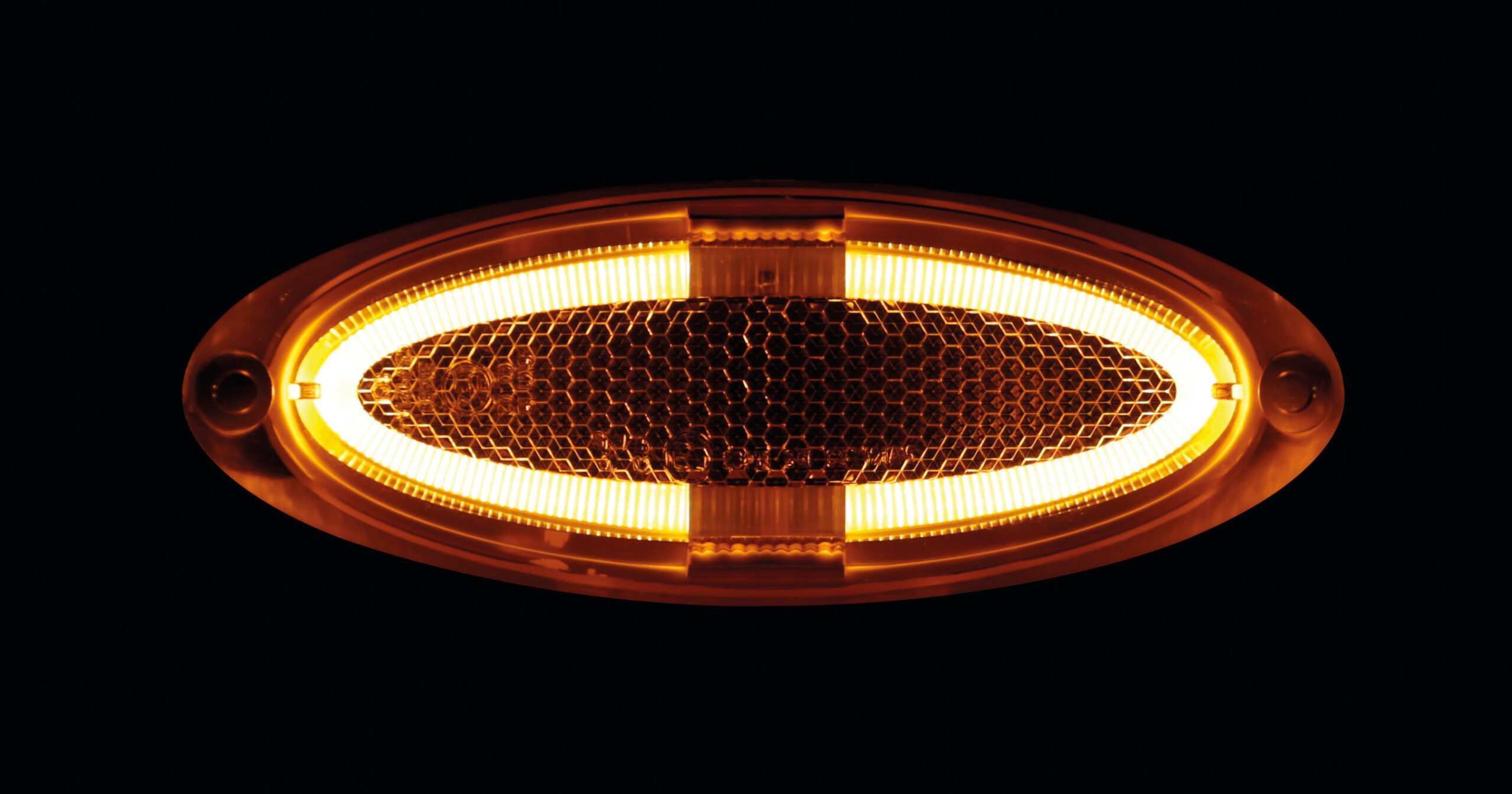 Luce ingombro - 4 Led - 12/24V - Arancio - immagine 2