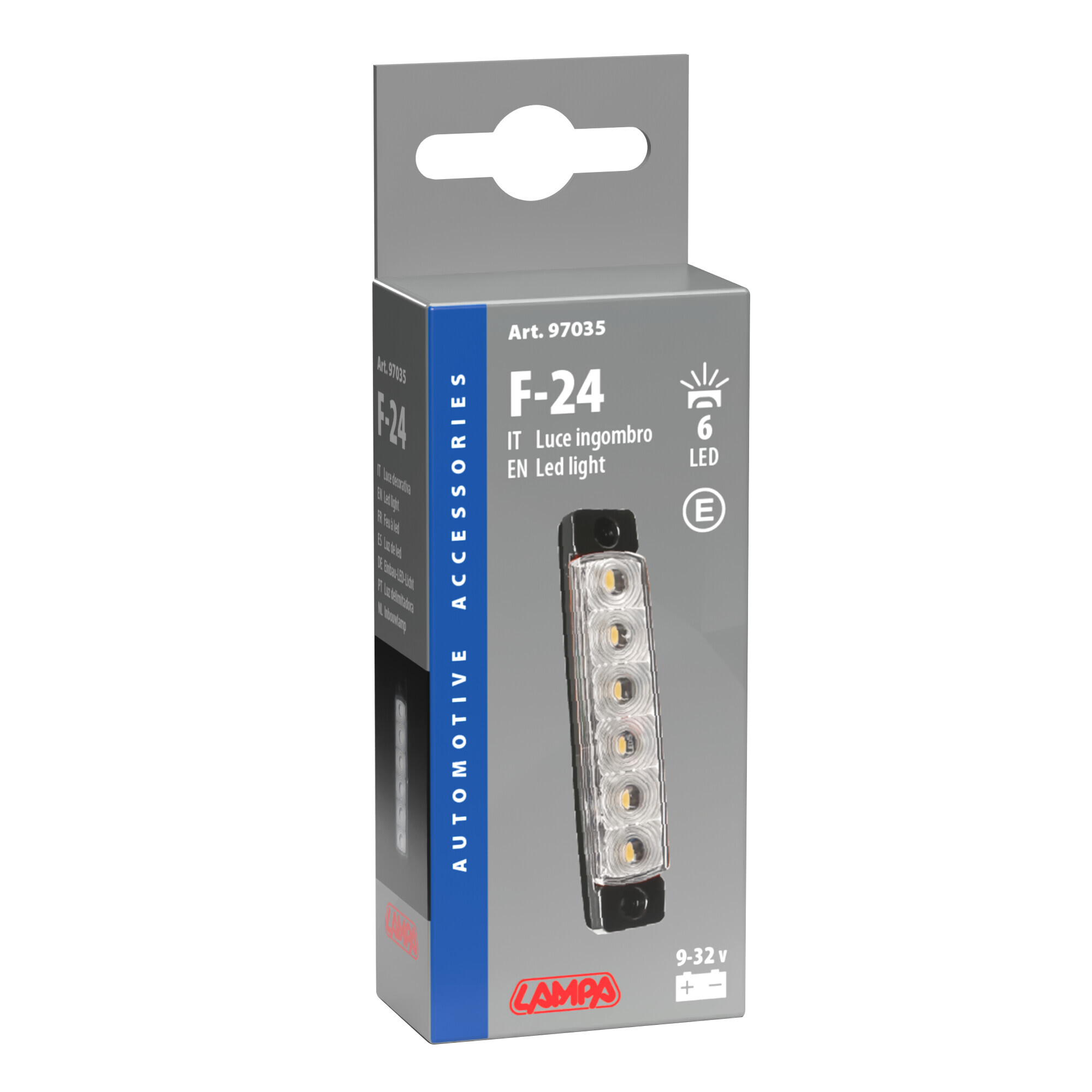 Luce ingombro - 6 Led - 12/24V - Bianco - immagine 5
