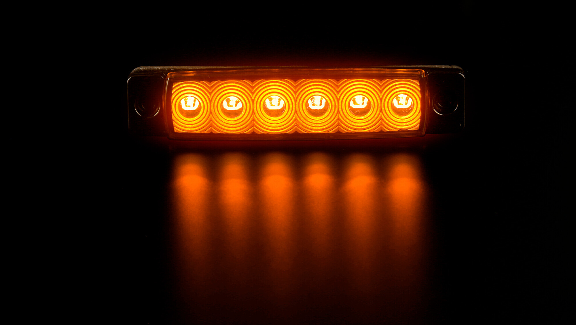 Luce ingombro - 6 Led - 12/24V - Arancio - immagine 2