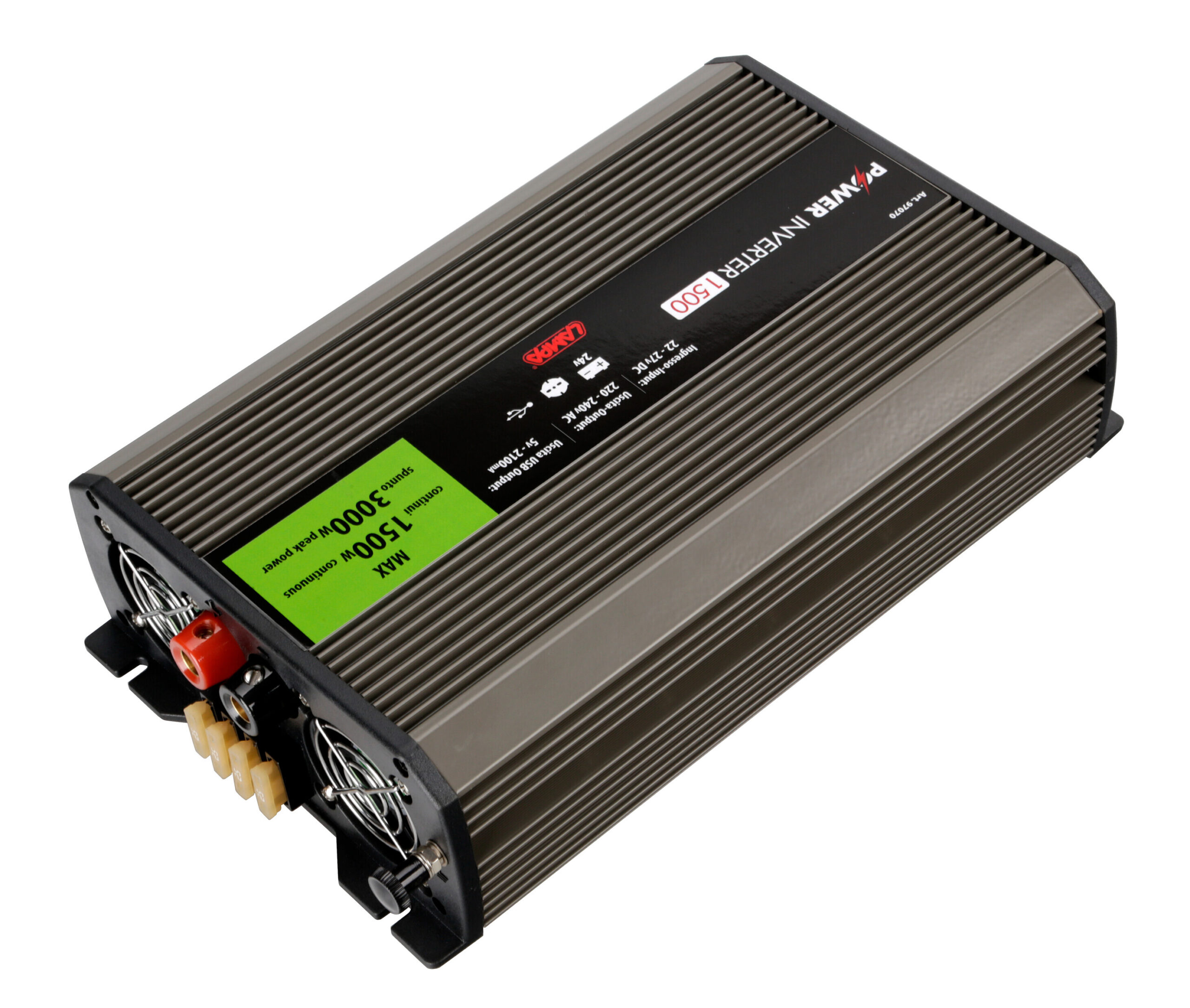 Power Inverter 1500, trasformatore 24V > 220V - immagine 4