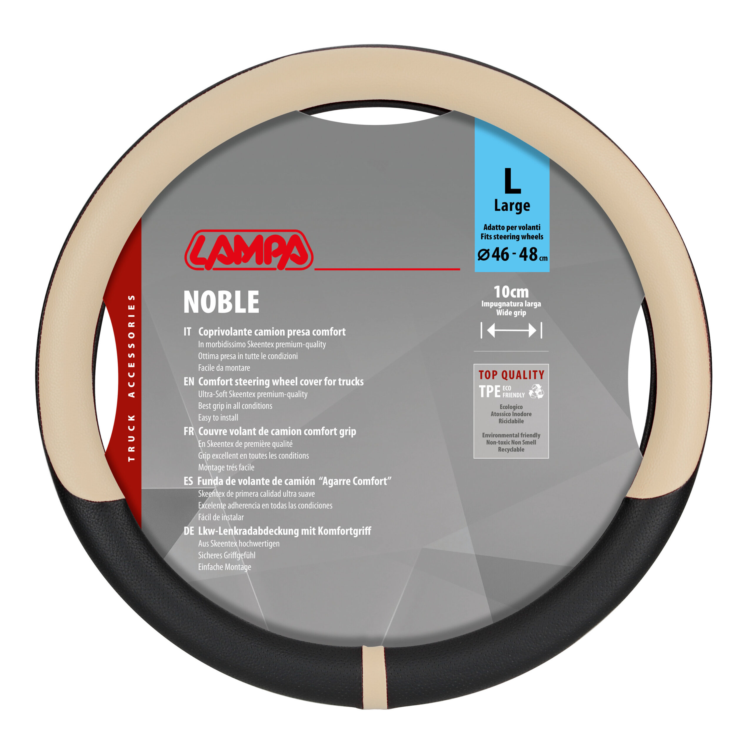 Noble, coprivolante in Skeentex - L - Ø 46/48 cm - Beige - immagine 3