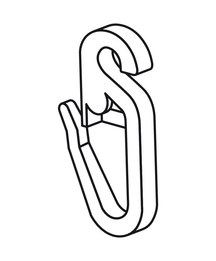 Ganci per tende - G-4 - 500 pz - immagine 2