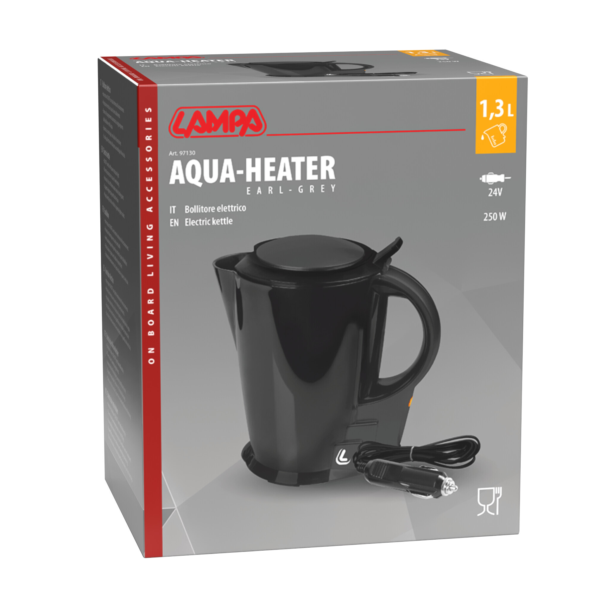 Aqua-Heater Earl Grey, bollitore per acqua - 24V - 250W - 10A - immagine 3