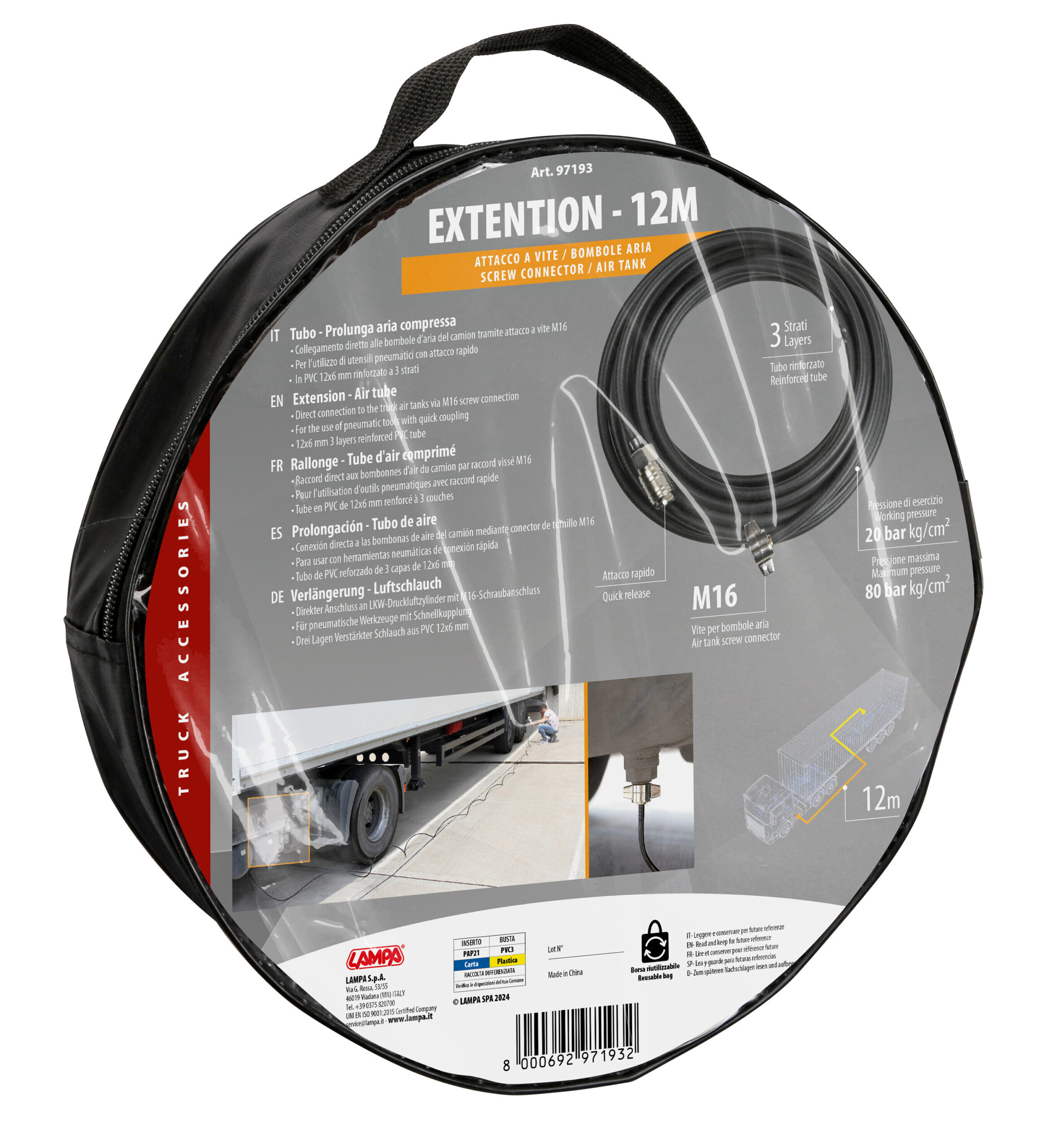 Tubo prolunga aria compressa - 12 m - immagine 4