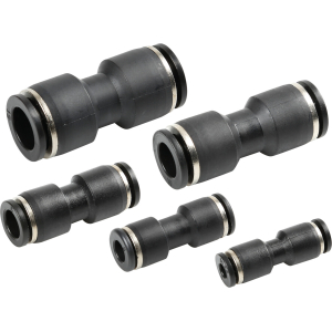 Raccordi tubi aria, set da 5 pz - Ø 4, 6, 8, 10, 12 mm