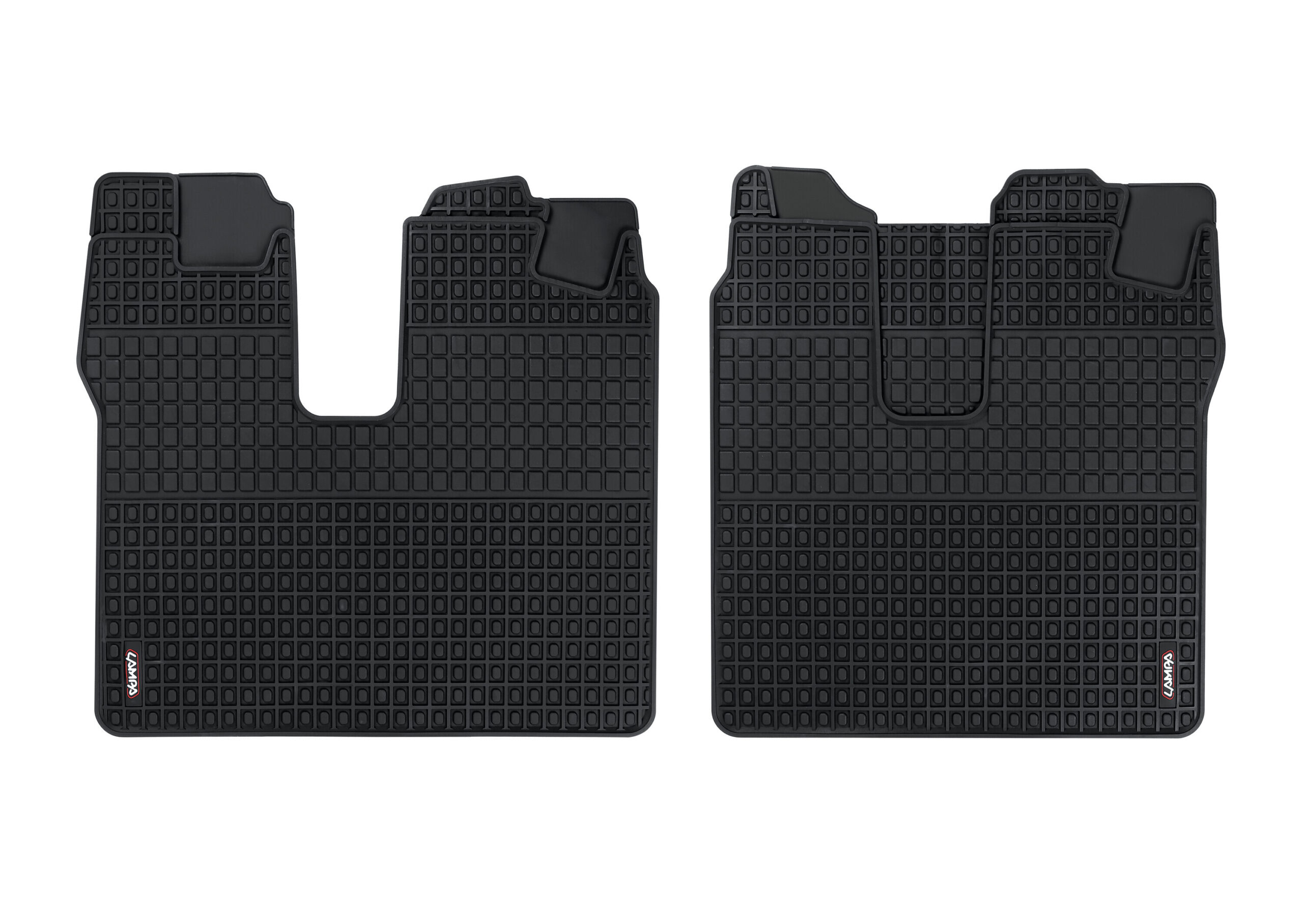 Coppia tappeti su misura in Eco Gomma - compatibile per Man TGA (03/99>05/10) - Man TGL (05/05>10/21) cabina L/XL - Man TGM (10/05>10/21) cabina L/XL - Man TGX (09/07>10/21) - Man TGL (11/21>) cabina L/XL - Man TGM (11/21>) cabina L/XL - Man TGX (11/21>)