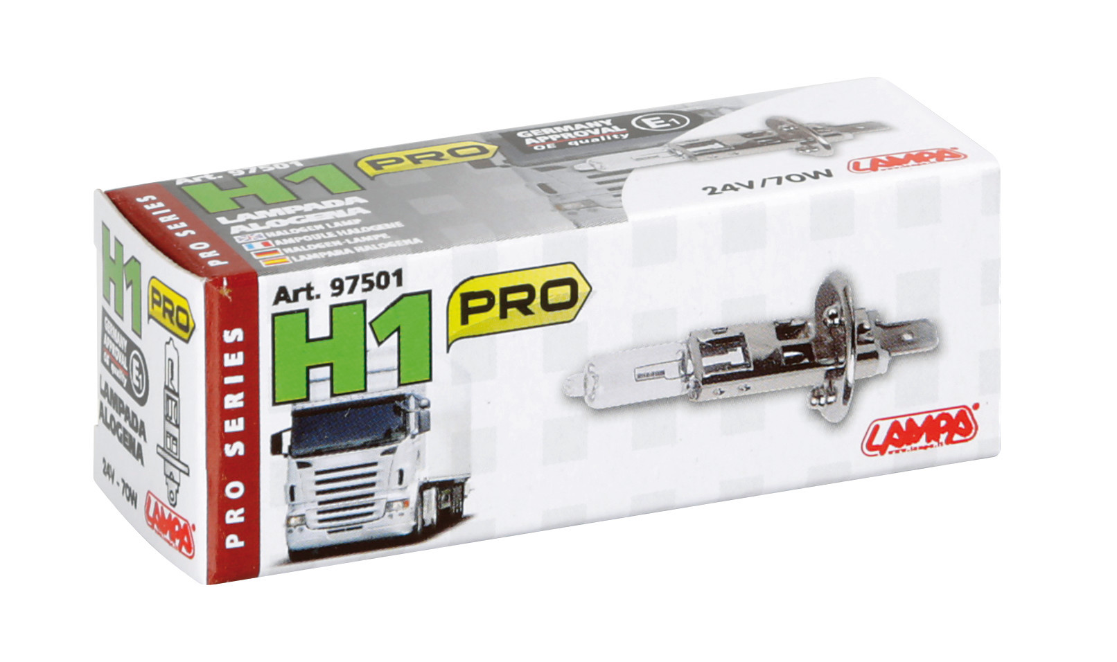 24V Lampada alogena Pro - H1 - 70W - P14,5s - 1 pz - Scatola - immagine 4