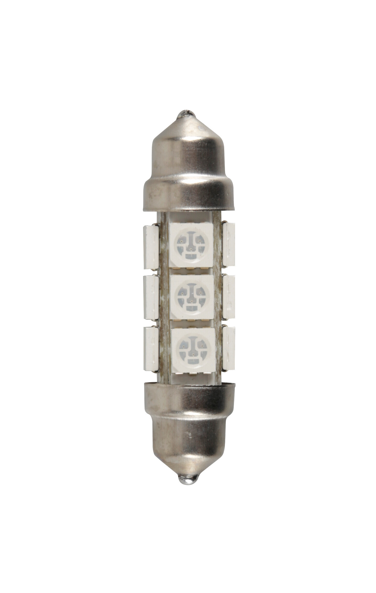 24/28V Led Series - 12 Led SMD - 11x43 mm - SV8,5-8 - 20 pz - Scatola - Verde - Doppia polarità